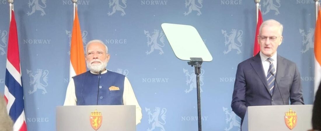Narendra Modi expresses gratitude to Norway for backing India against terrorism.