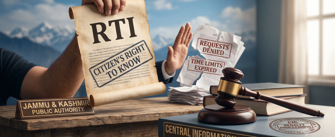 CIC Raises Alarm Over Repeated RTI Violations in J&K, Initiates Penalty Proceedings Against Officials