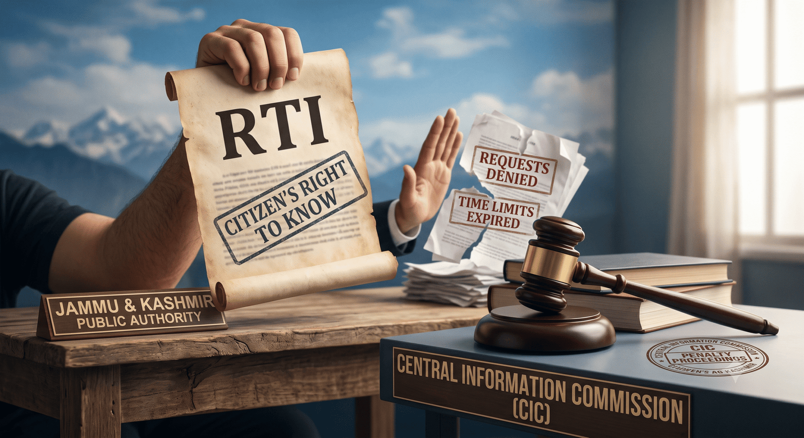 CIC Raises Alarm Over Repeated RTI Violations in J&K, Initiates Penalty Proceedings Against Officials