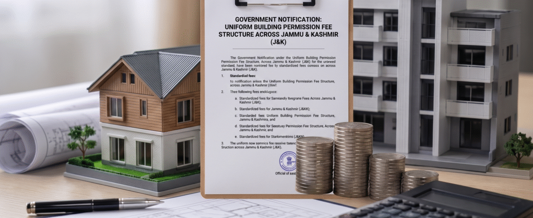J&K Govt Implements Uniform Building Permission Fee Structure Across the UT