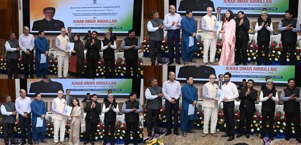 CM Omar Abdullah Distributes Appointment Orders to 55 JKAS and Accounts Service Officers