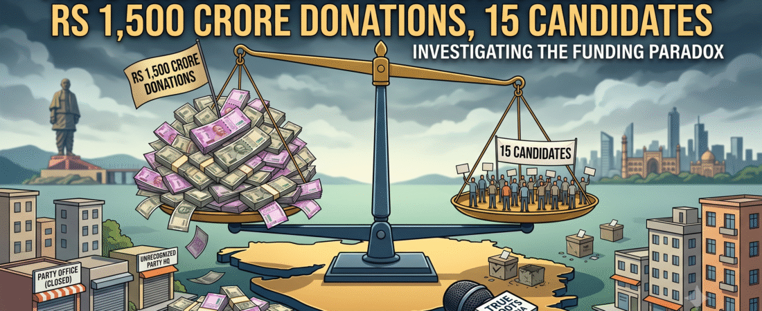 Rs 1,500 Crore in Donations, 15 Candidates: The Curious Case of Six Unrecognized Gujarat Parties
