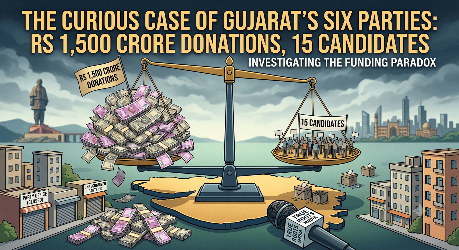 Rs 1,500 Crore in Donations, 15 Candidates: The Curious Case of Six Unrecognized Gujarat Parties