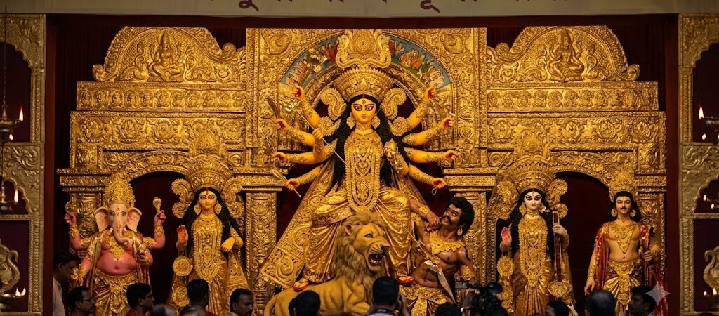 64-Year-Old Bengal Durga Puja to Shine with 100 kg of Gold Ornaments Amid Relocation Challenges