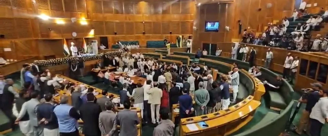Protests and Sloganeering Disrupt Opening Day of Jammu and Kashmir Assembly’s Autumn Session