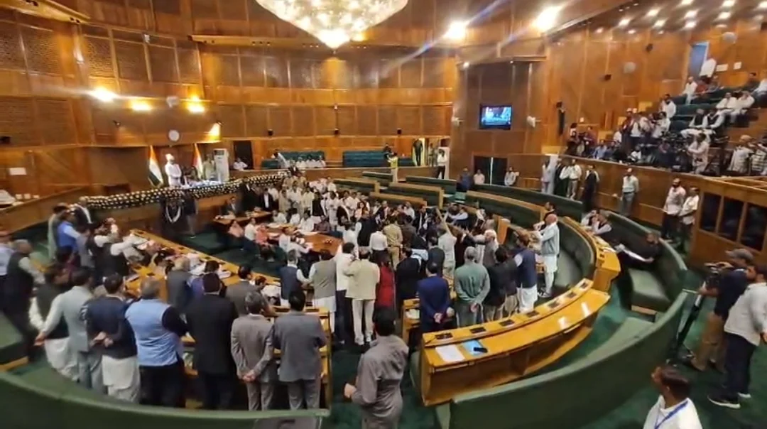 Protests and Sloganeering Disrupt Opening Day of Jammu and Kashmir Assembly’s Autumn Session