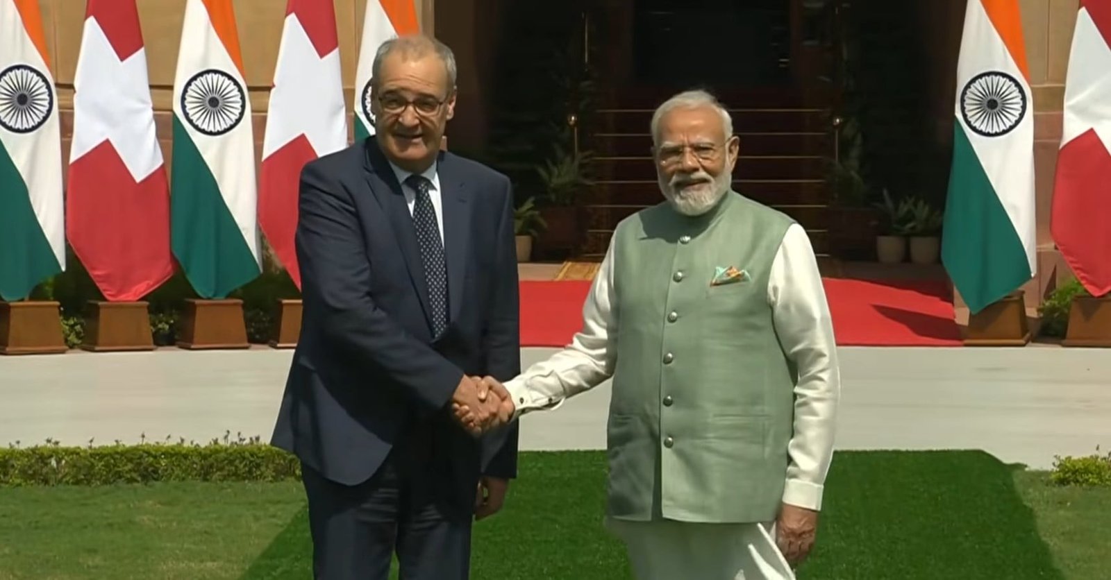 PM Modi Hosts Swiss President Parmelin for Wide-Ranging Talks to Deepen Ties