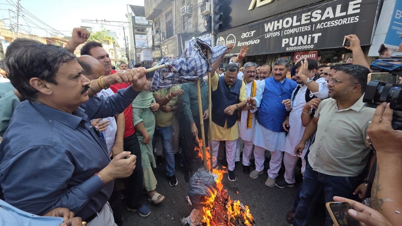 BJP Holds UT-Wide Protests Against NC Govt Over Controversial Assembly Resolution
