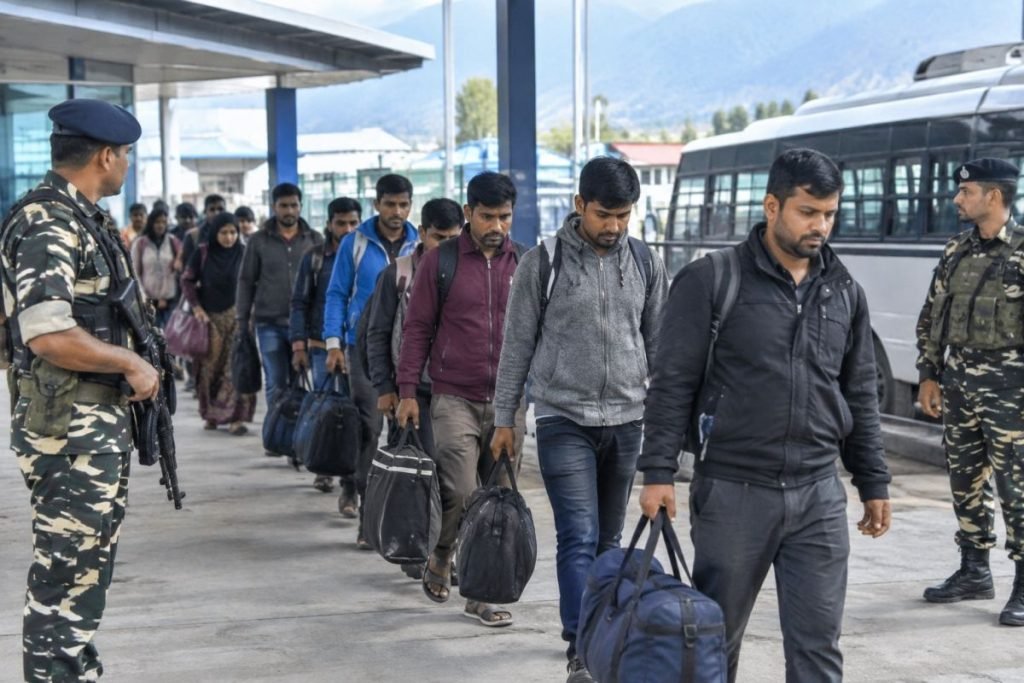 150 Illegal Bangladeshi Nationals Deported from J&K via Special IAF Flight