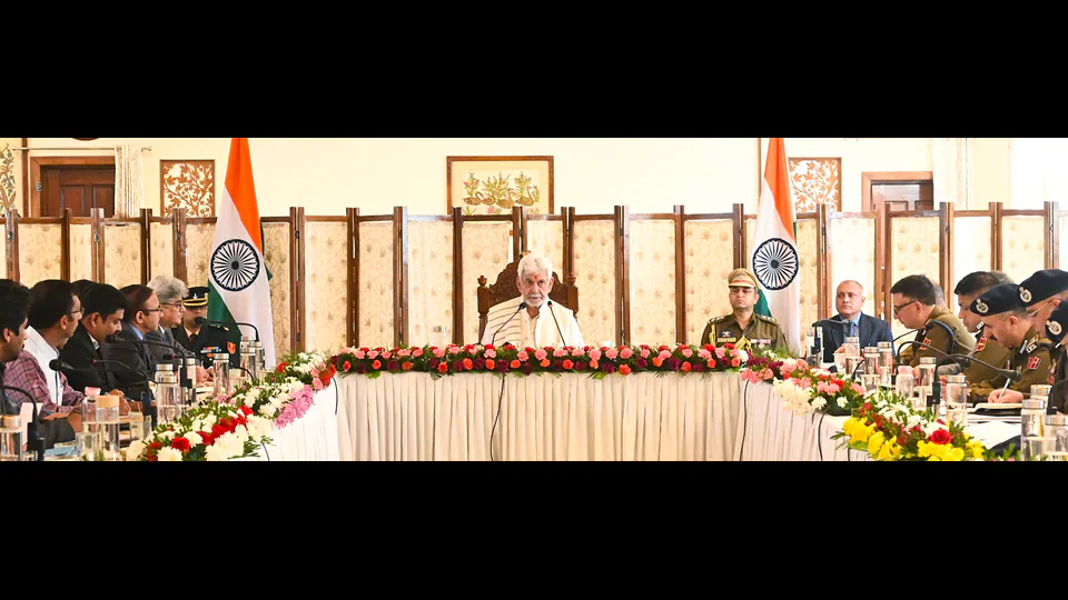 Closely Monitor Anti-National Elements Within Administration, Continue Crackdown on Narco-Terror: LG Manoj Sinha