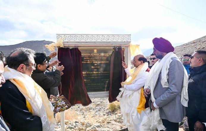 Ladakh LG Lays Foundation Stones for Two Water Bodies Under Project ‘Him Sarovar’ in Kargil