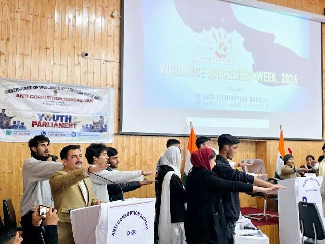 Anti-Corruption Bureau J&K Organizes Youth Parliament to Mark Vigilance Awareness Week 2026